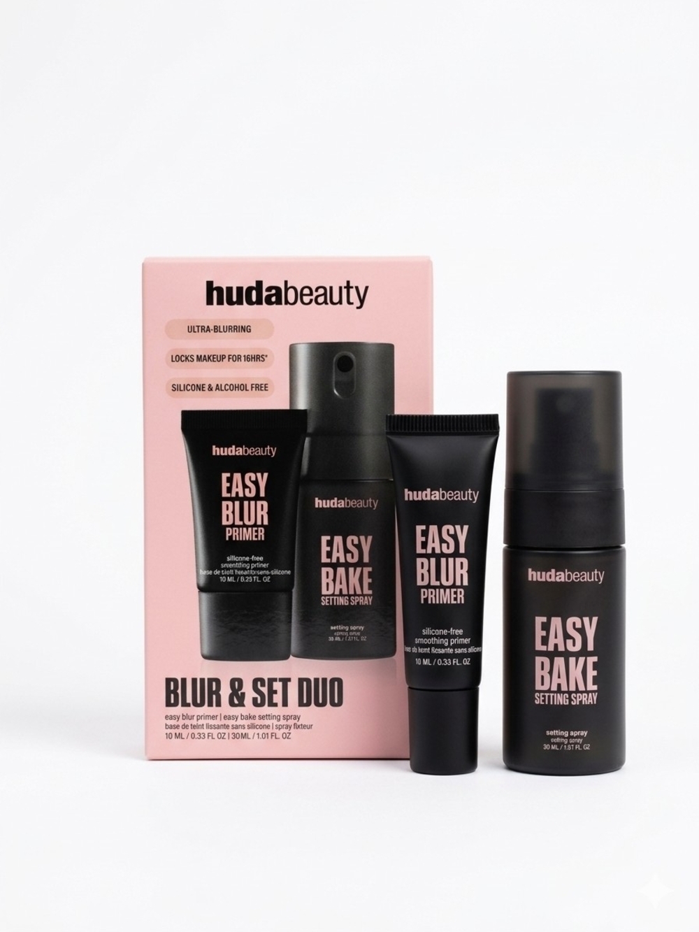 HUDA BEAUTY Mini Blur & Set Duo Kit - NIB